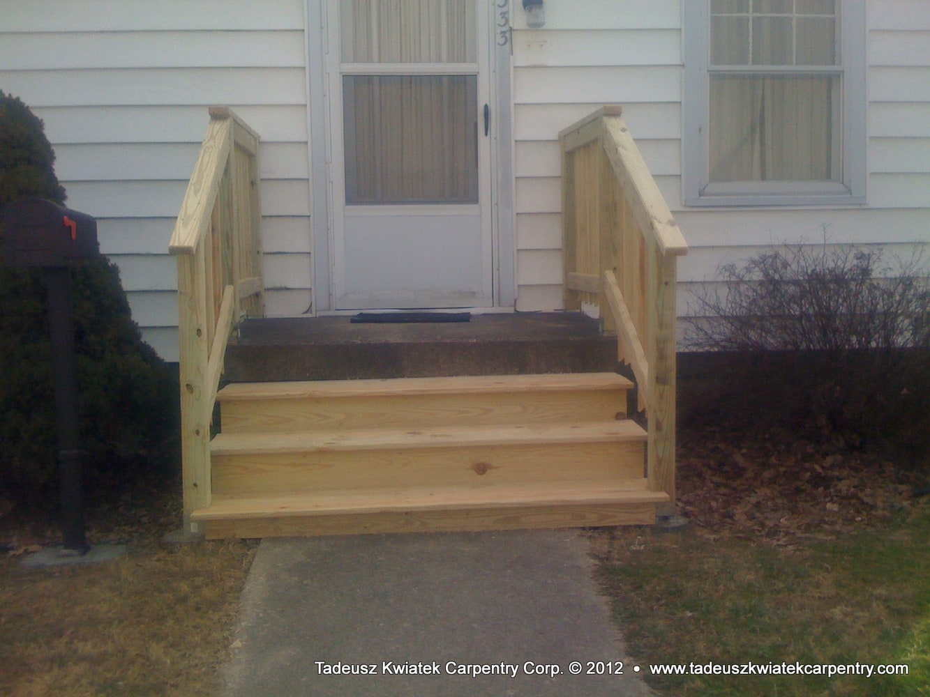Small home remodel, Jasper, IN: deck and ramp, custom kitchen cabinets...