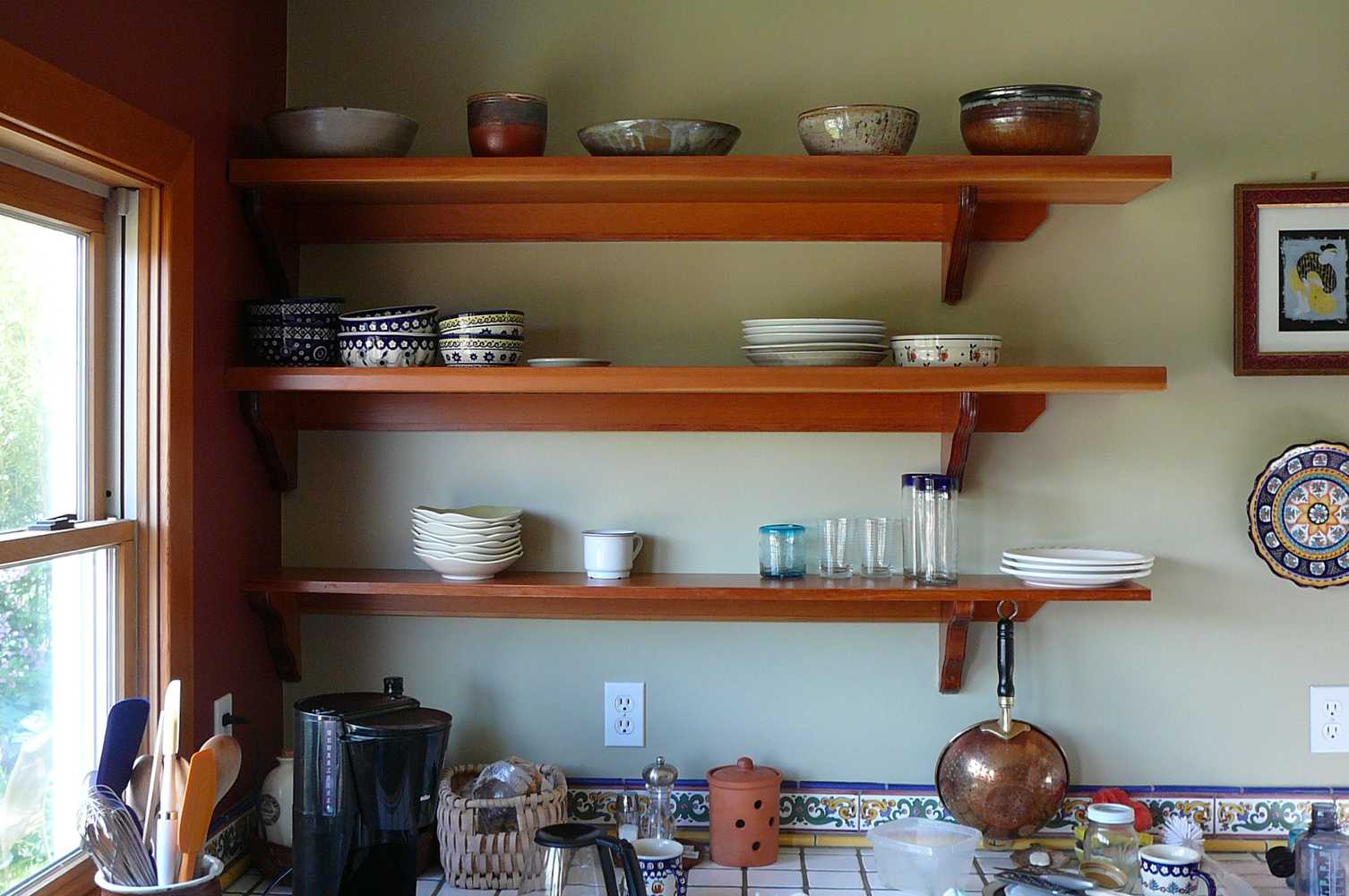 Fairhaven kitchen passthrough & shelving