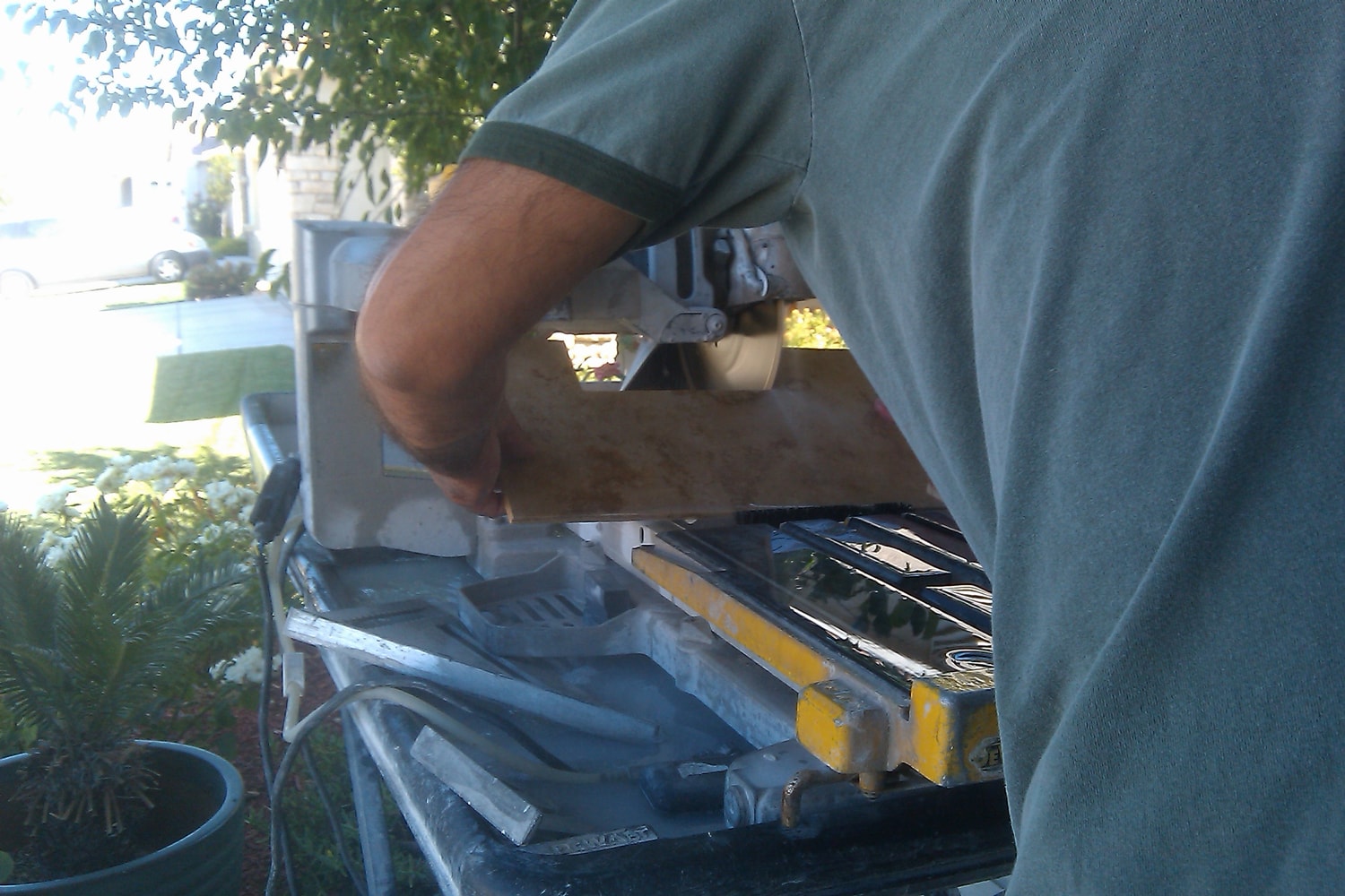 Travertine Tile Entryway