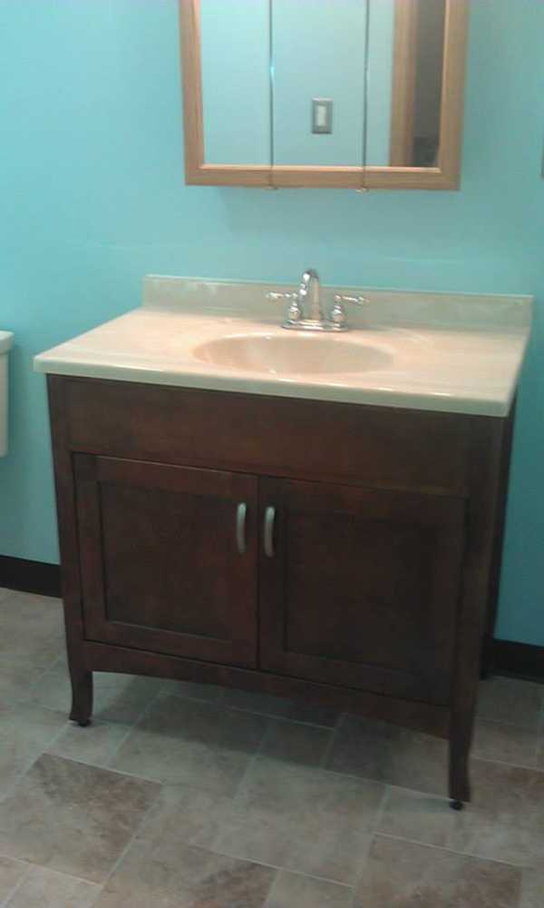 Water and Mold Damage Bath Remodel
