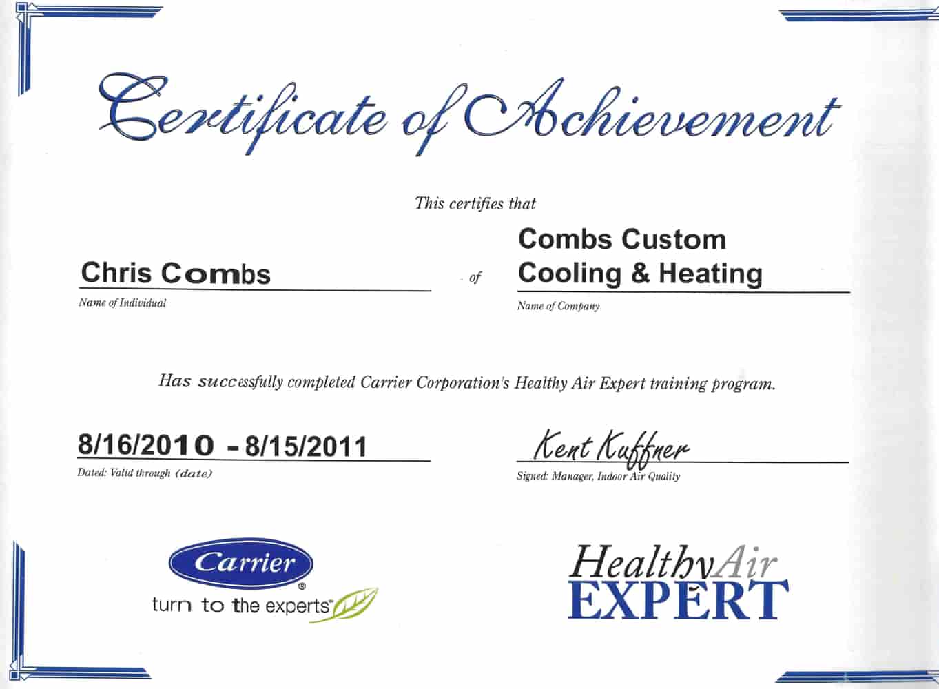 Training and Certifications 