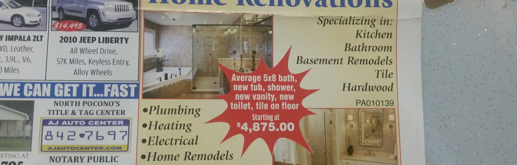 Lambert's Plumbing 570 335 0915