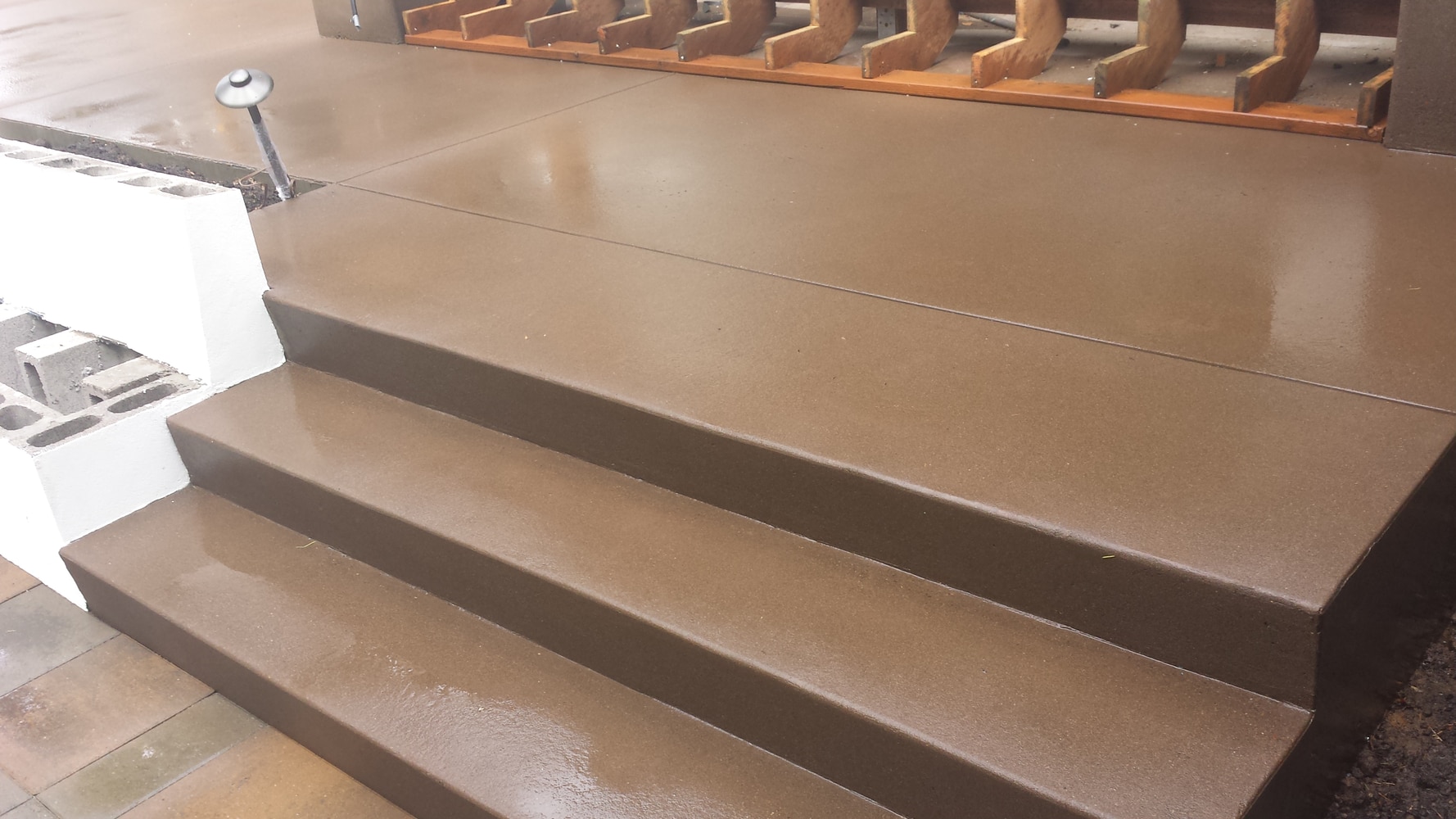 ACID WASH; CONCRETE PATIO