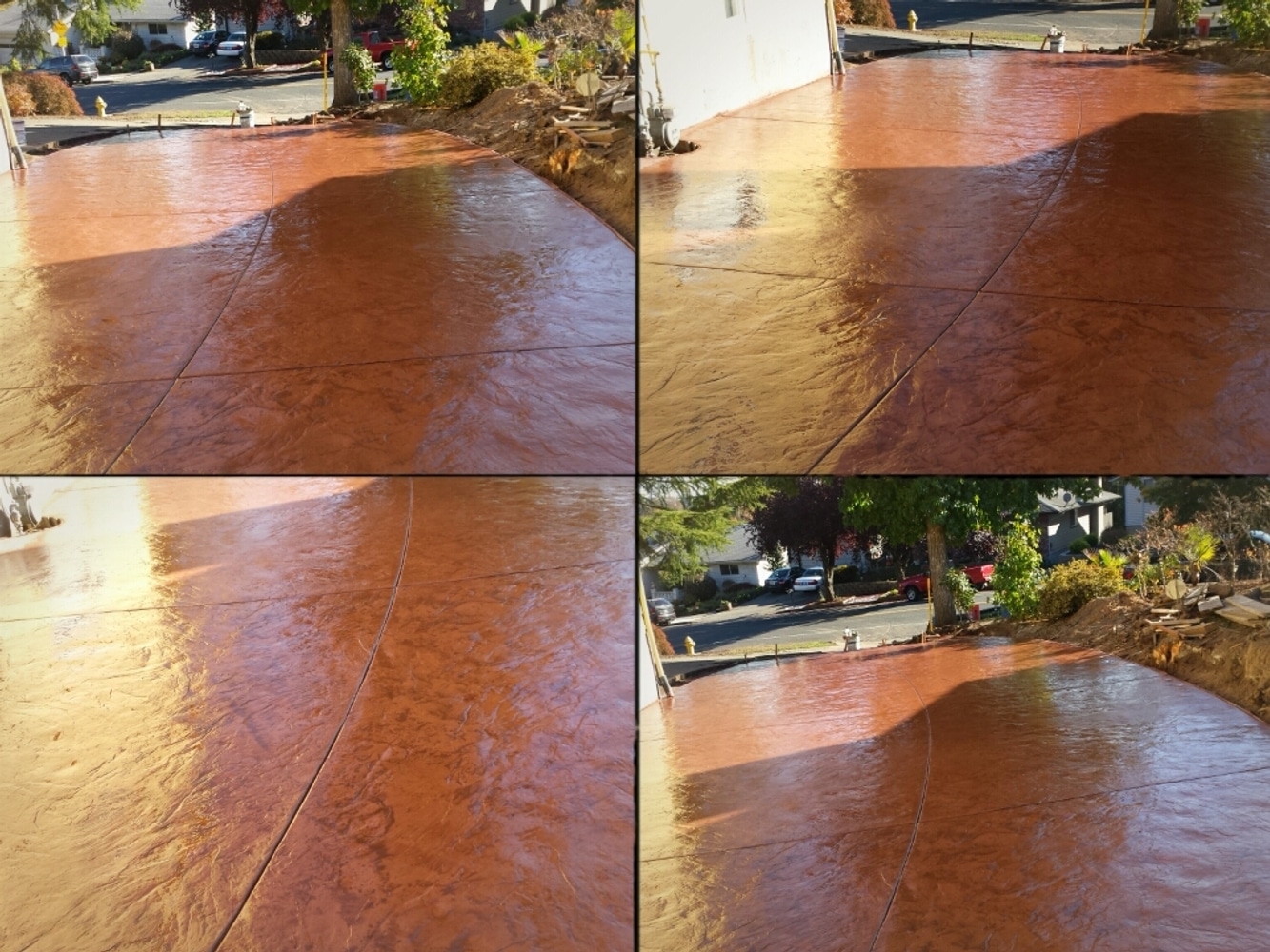 STAMPED CONCRETE DRIVEWAY