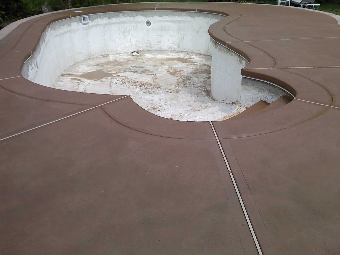 Installation of concrete Patios around of In-ground swimming Pools.