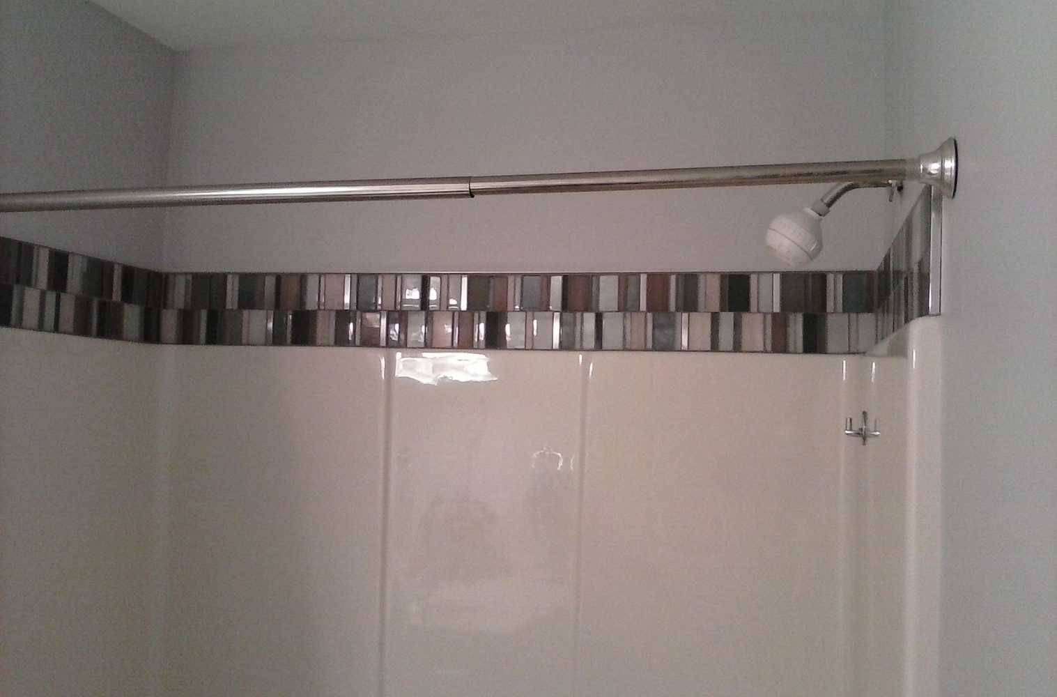 Custom built tiled showers