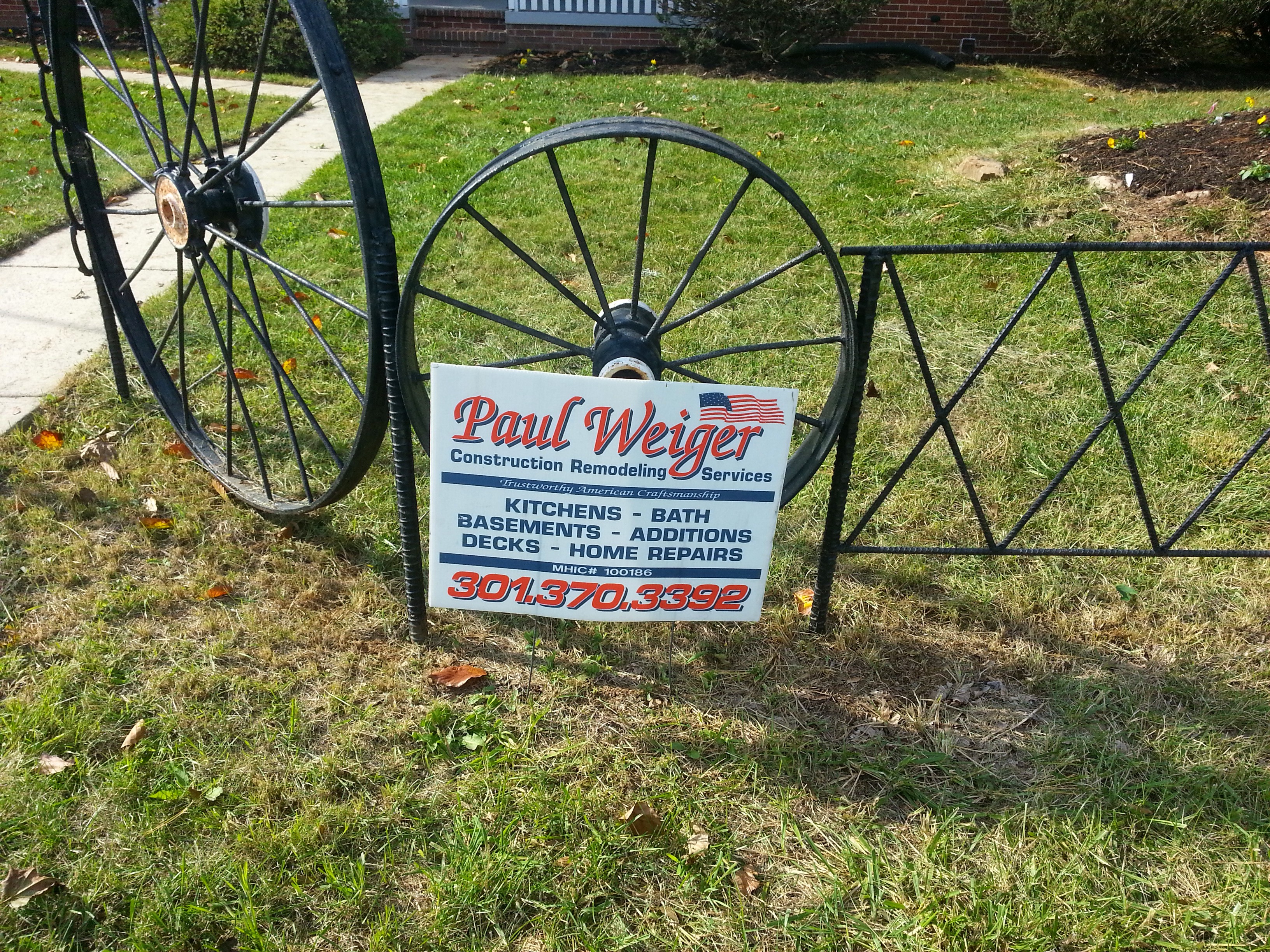 Paul Weiger construction remodeling service