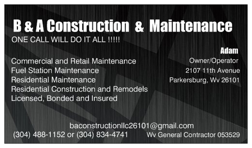 B & A Construction & Maintenance