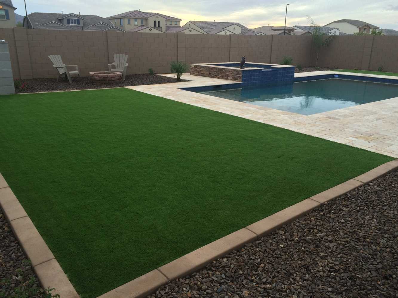 Before and After Complete backyard finishes - Gilbert/Mesa