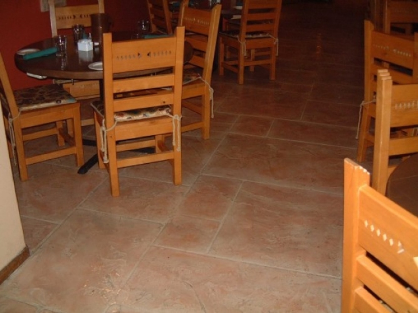 Icoat concrete interior flooring overlay system.