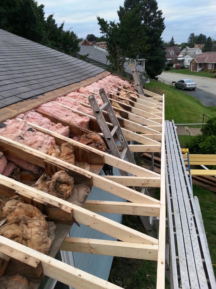A covered patio we built.