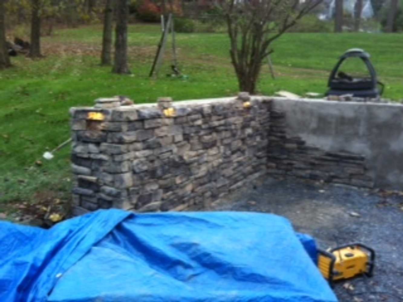 stone veneer work