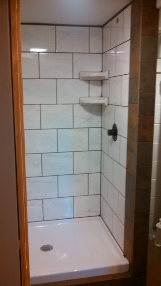 Basement bathroom remodel