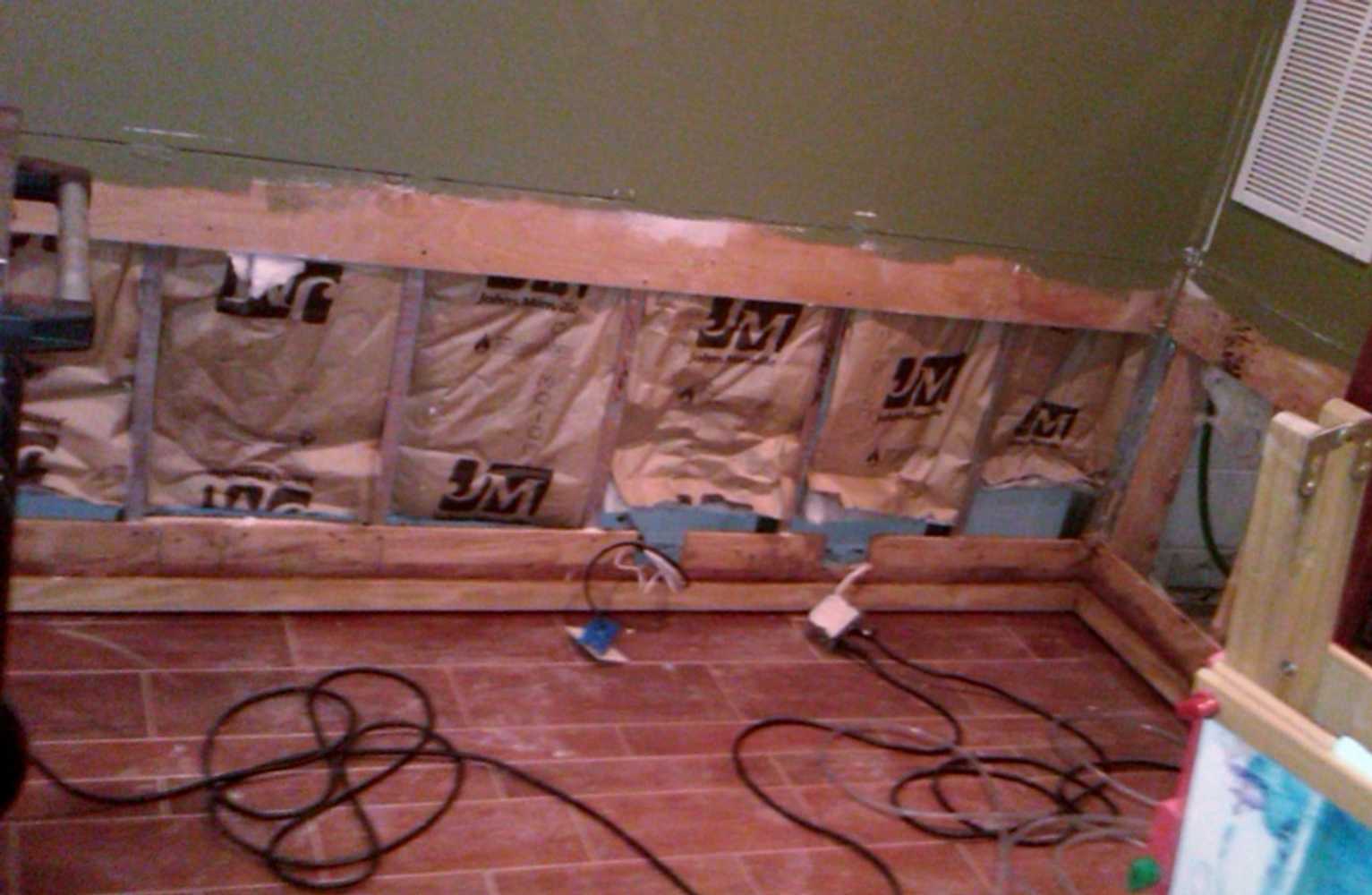 Finished basement remediation and re-build-(restoration project)