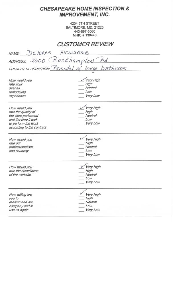 Newsome Master Bathroom Remodel