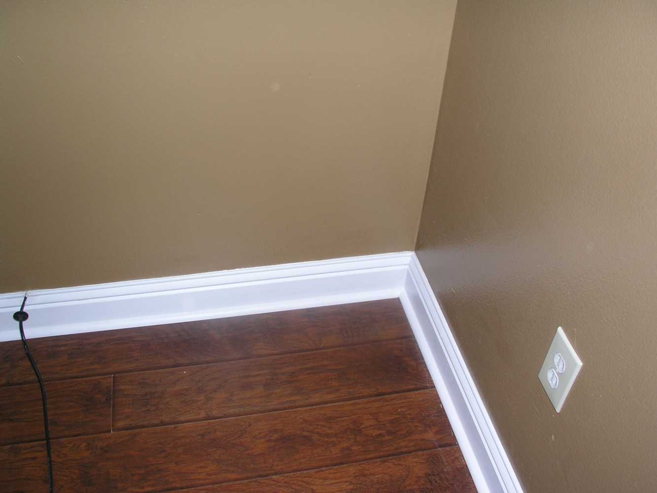 Crown molding, painting, and flooring