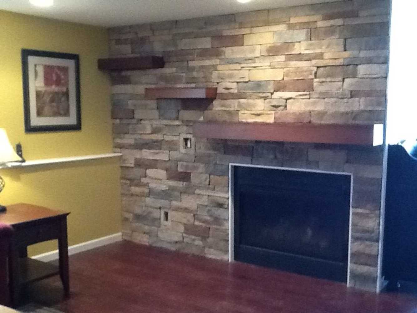 Fireplace Wall Transformation