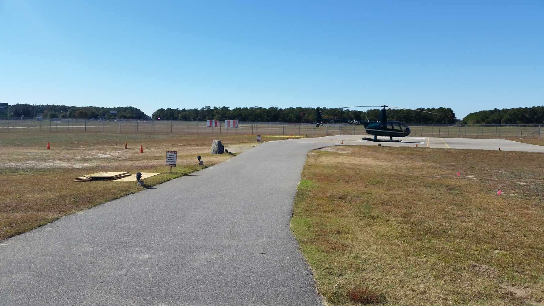 Heliport Fence Install