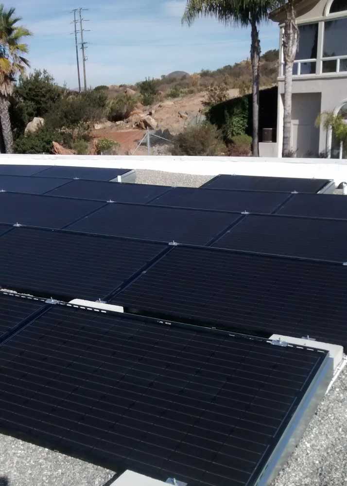 San Diego, CA (Del Cerro) - 7.56 kW Ballasted System on Flat Residential Roof