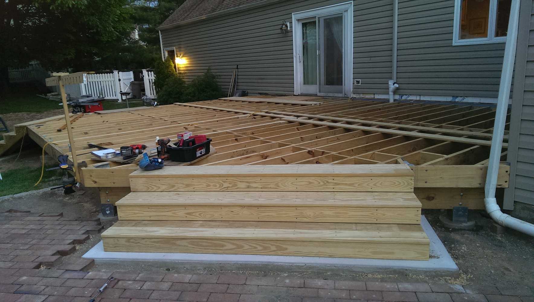 Montvale deck replacement.