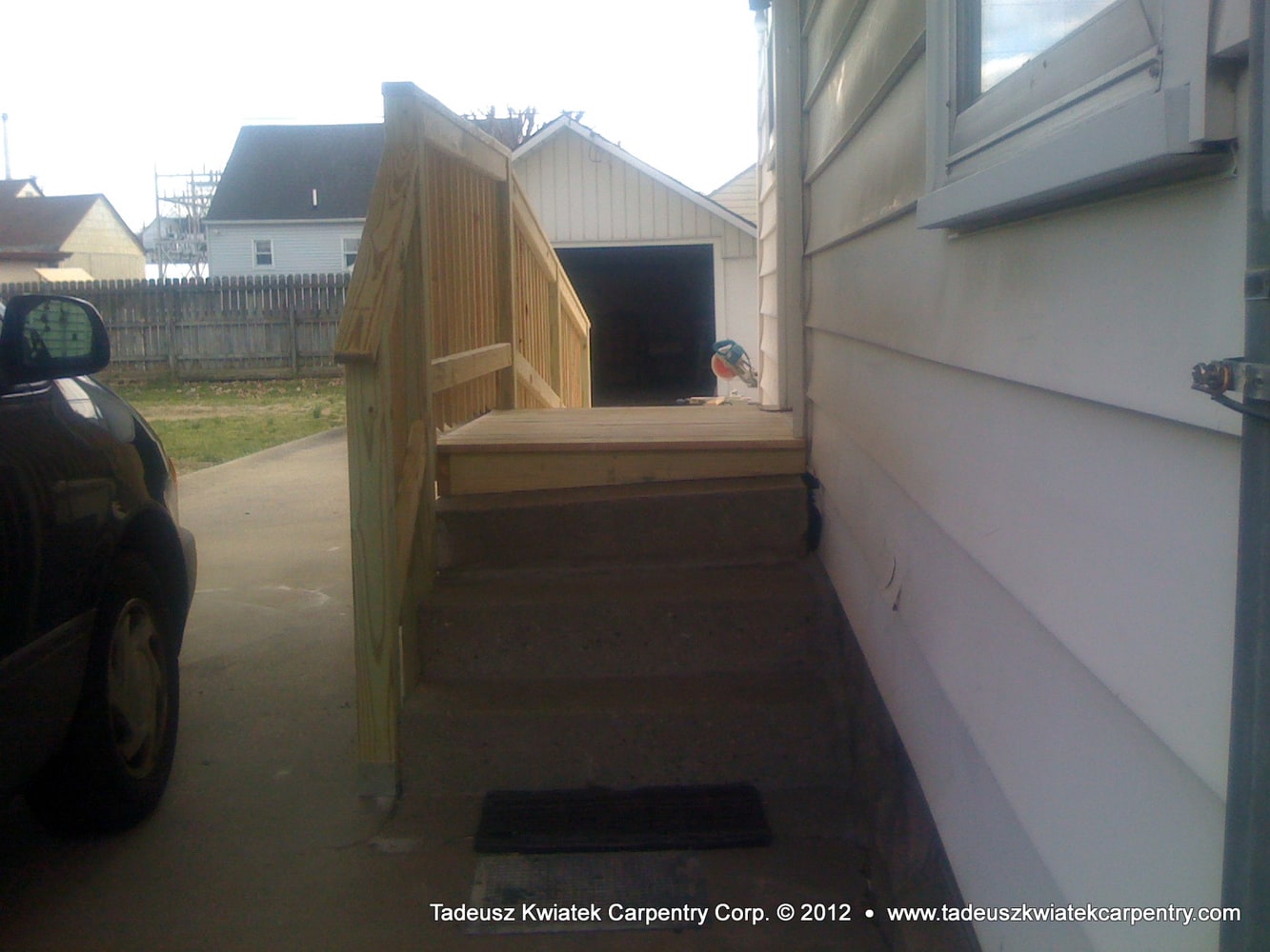 Small home remodel, Jasper, IN: deck and ramp, custom kitchen cabinets...