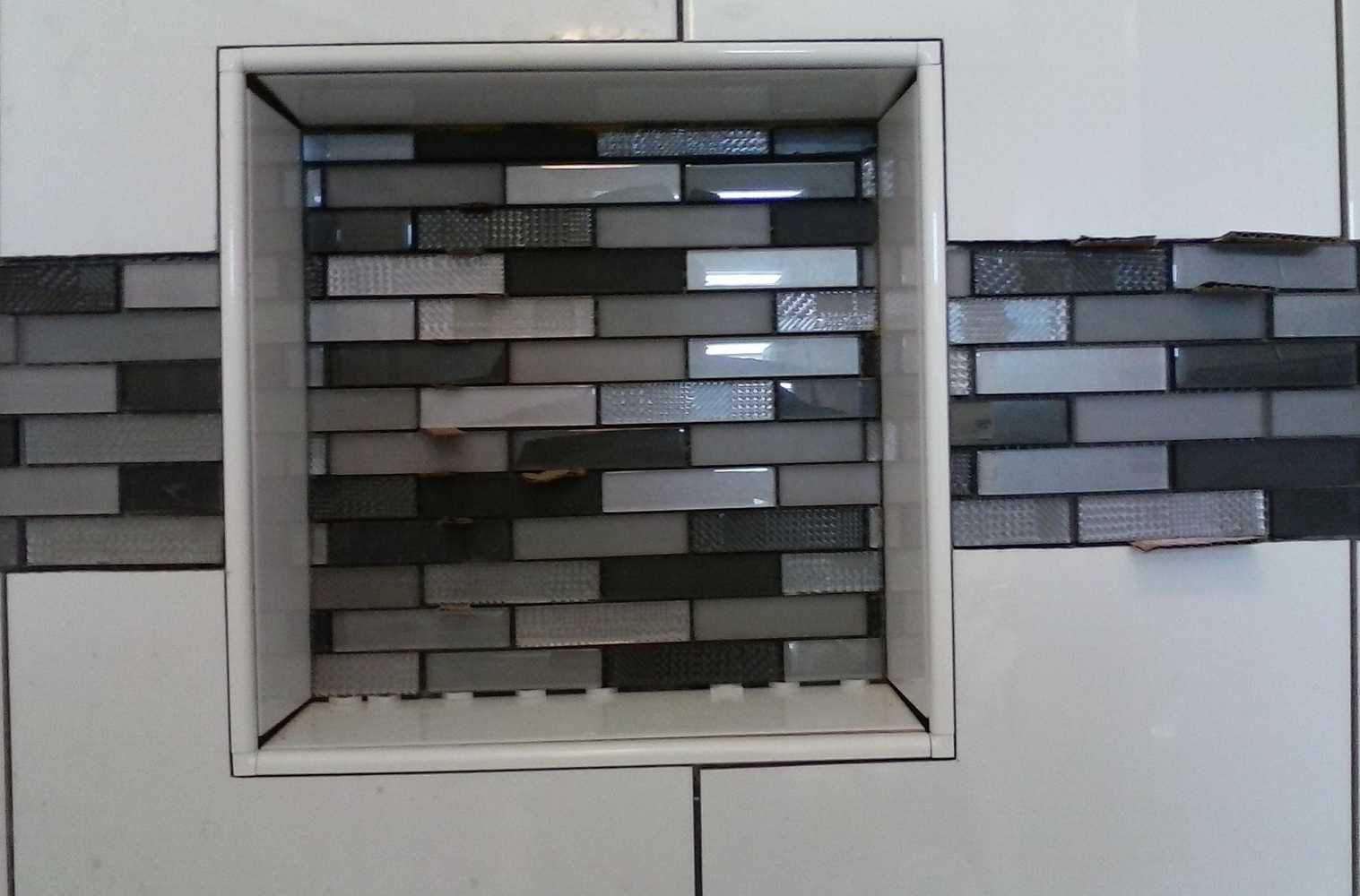 Custom built tiled showers