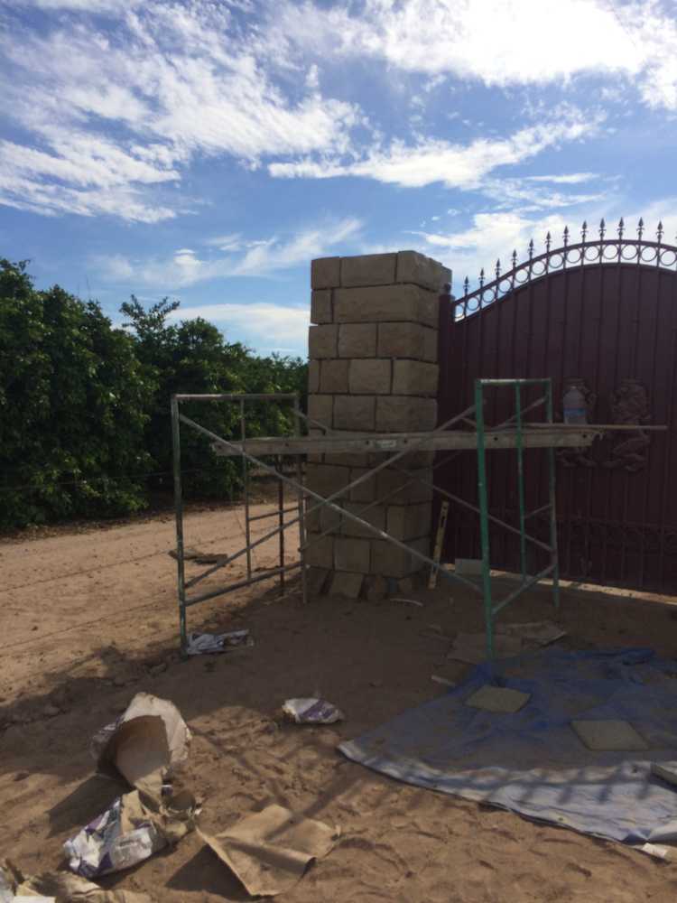 Wrought iron fence with gates at Madera Ranchos