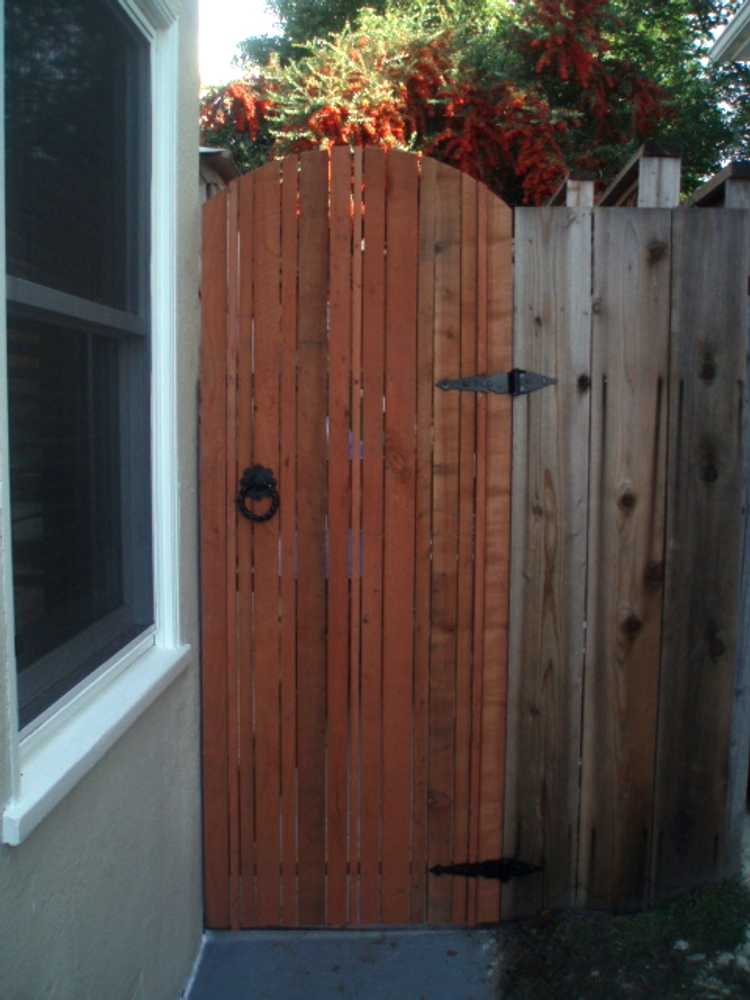 Redwood Gates Fence exterior furniture