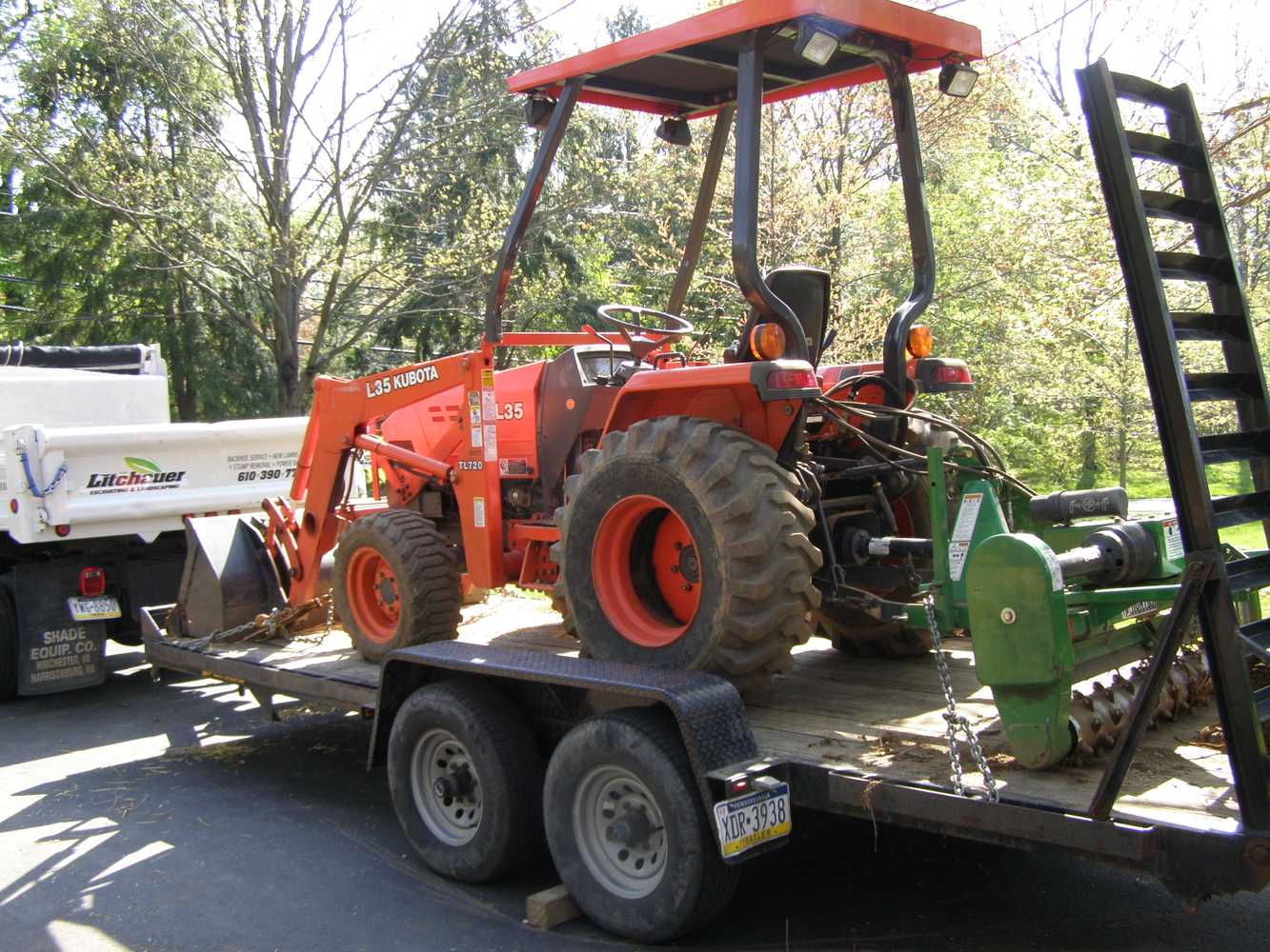 LAWN INSTALLATION SEED PREP JOB SITE