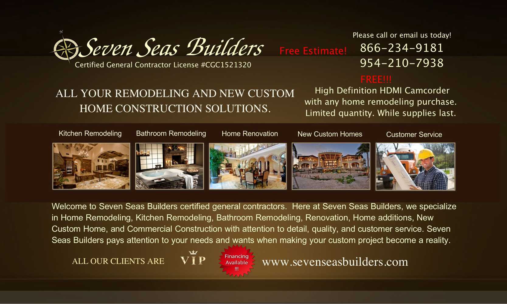 Seven Seas Builders, LLC Project