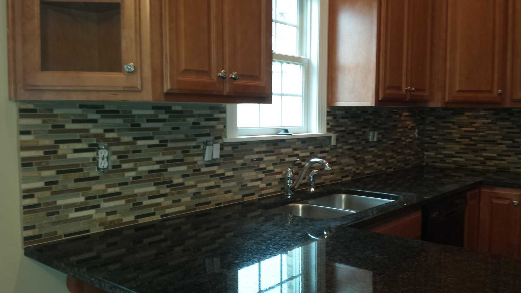 Custom tile backsplash installations