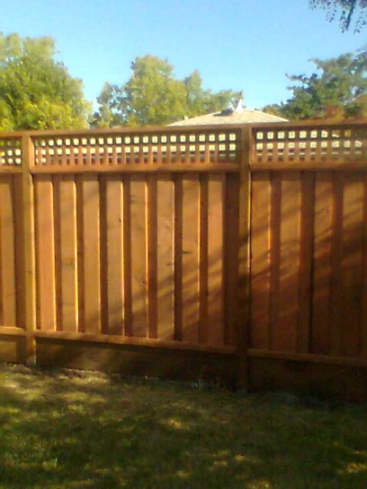 6' high good neigbor fence with 12