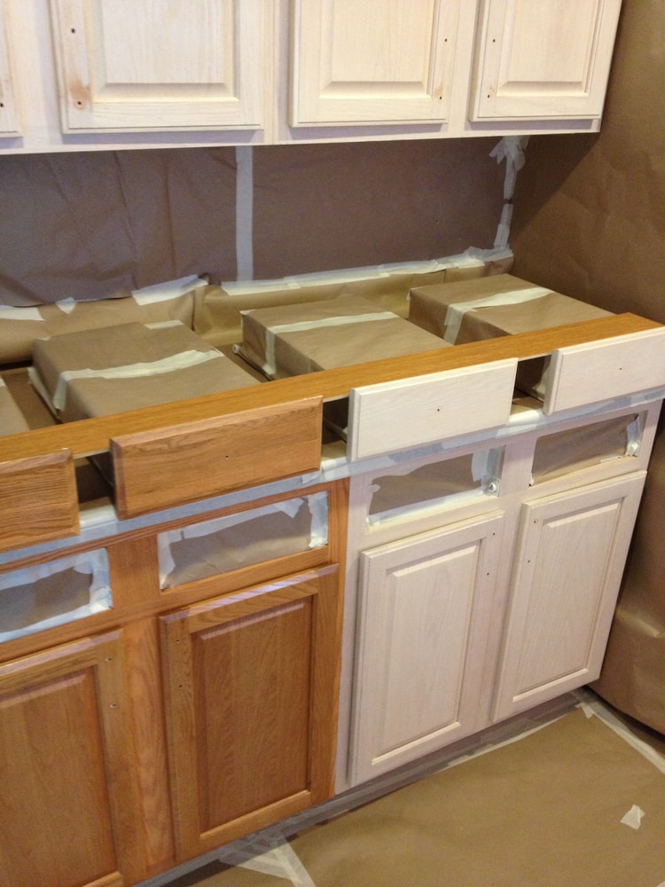 Black Kitchen cabinets from Spraymasters Inc