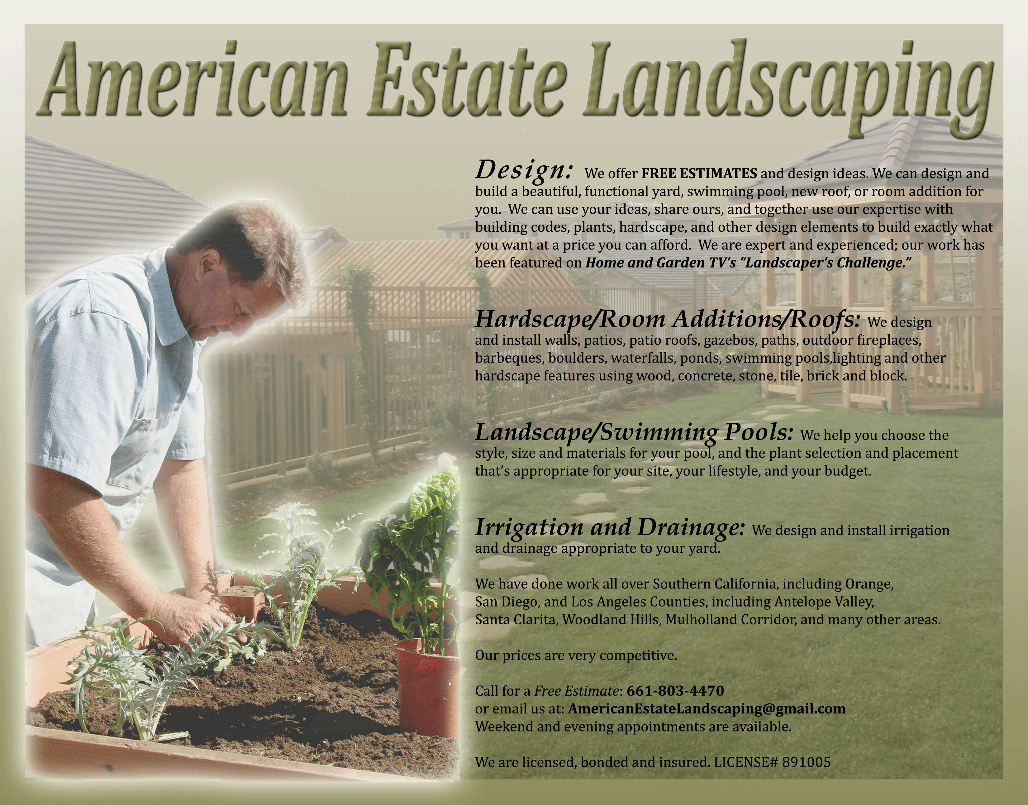 American Estate Landscape Design and Construction