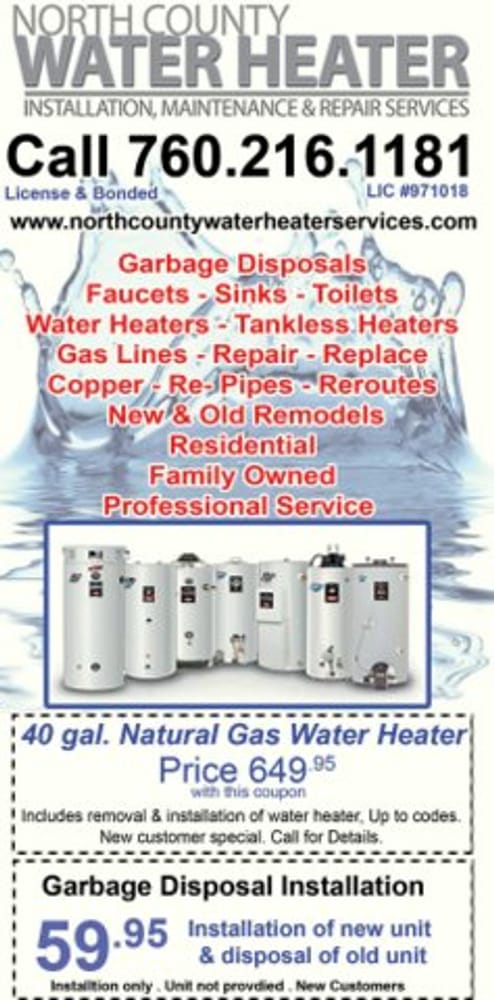 Photo(s) from North County Water Heater Services