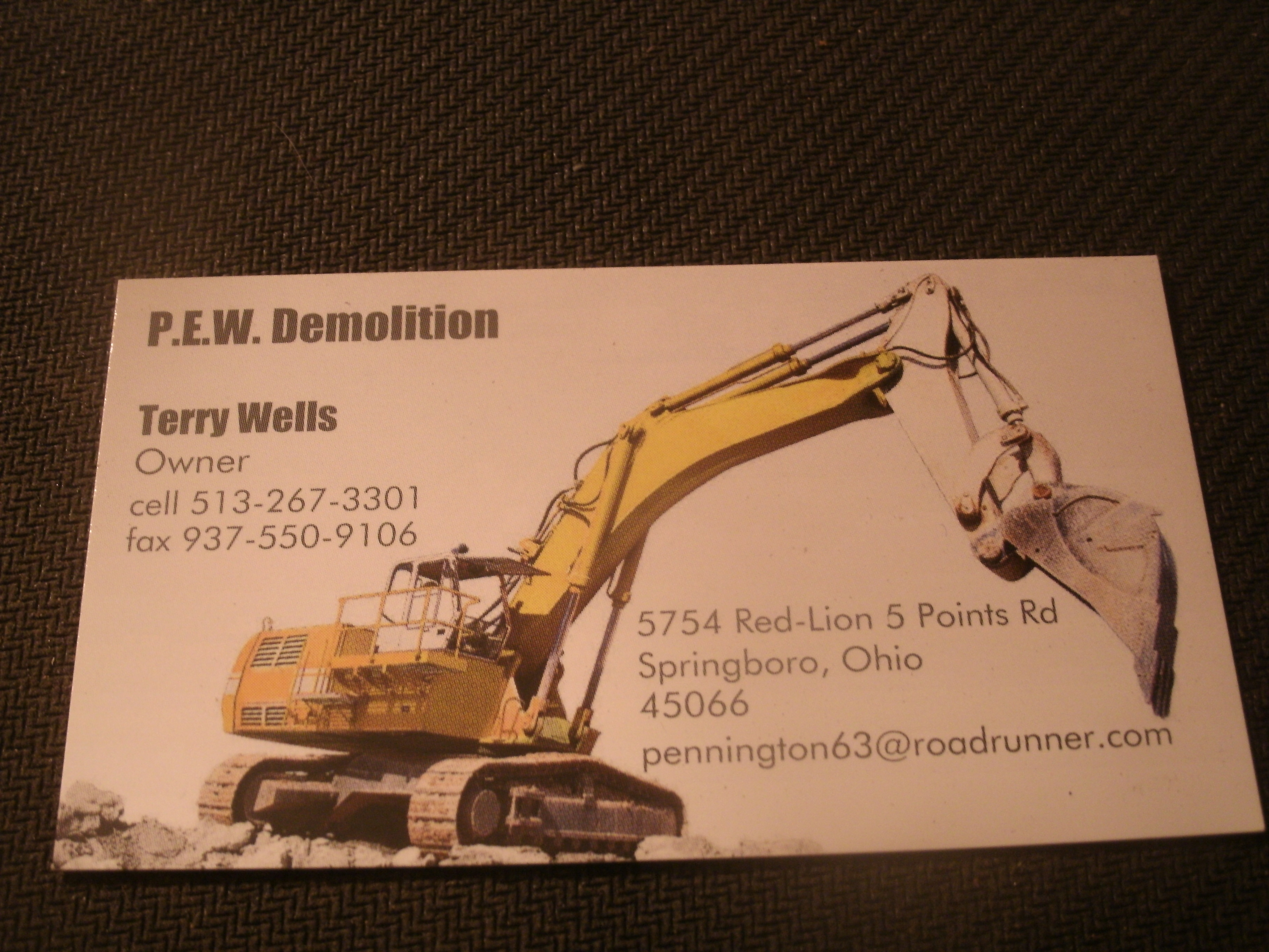 P.E.W. Demolition and Excavating Inc.