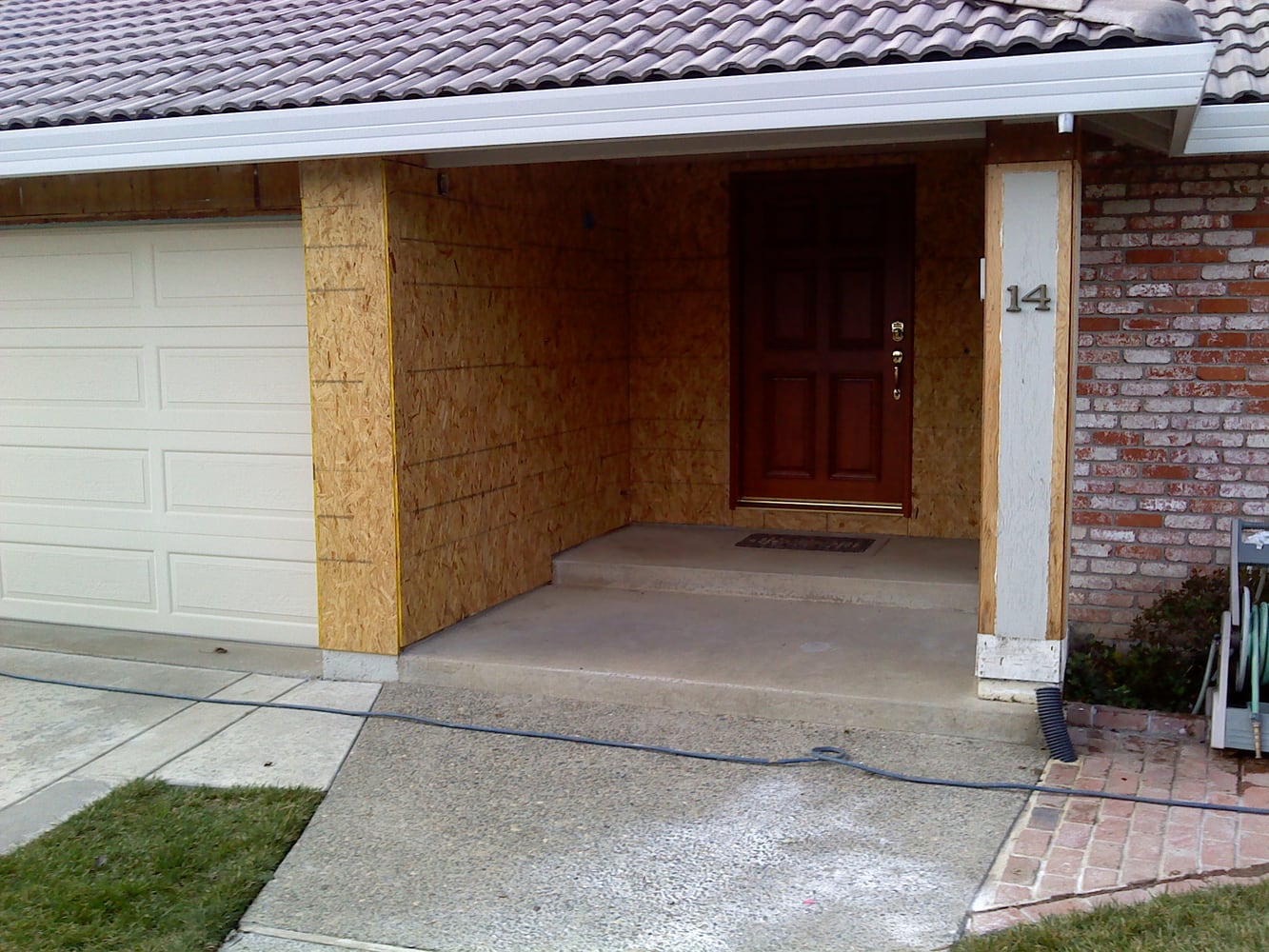 acrylic with sand finish