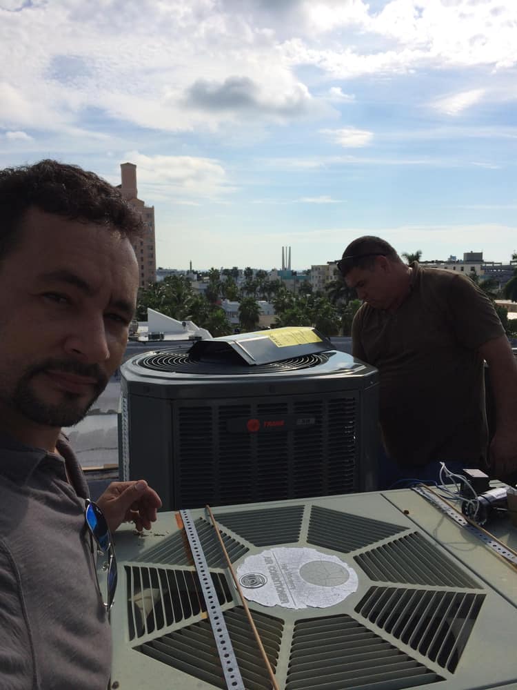 New AC Trane installation in south Beach
