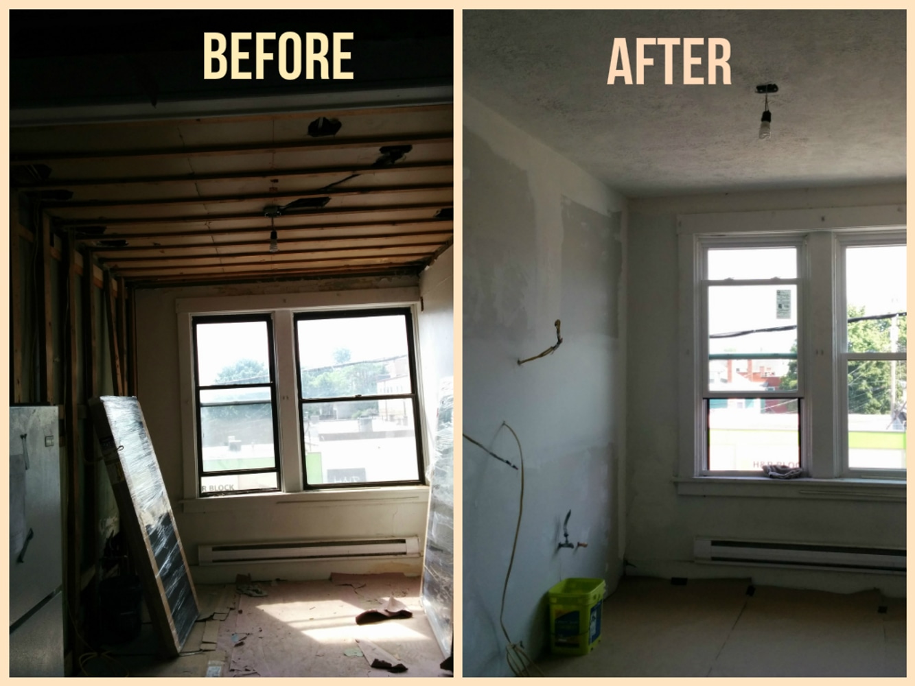 Before & After Photo(s) from Westwood Plastering, LLC 