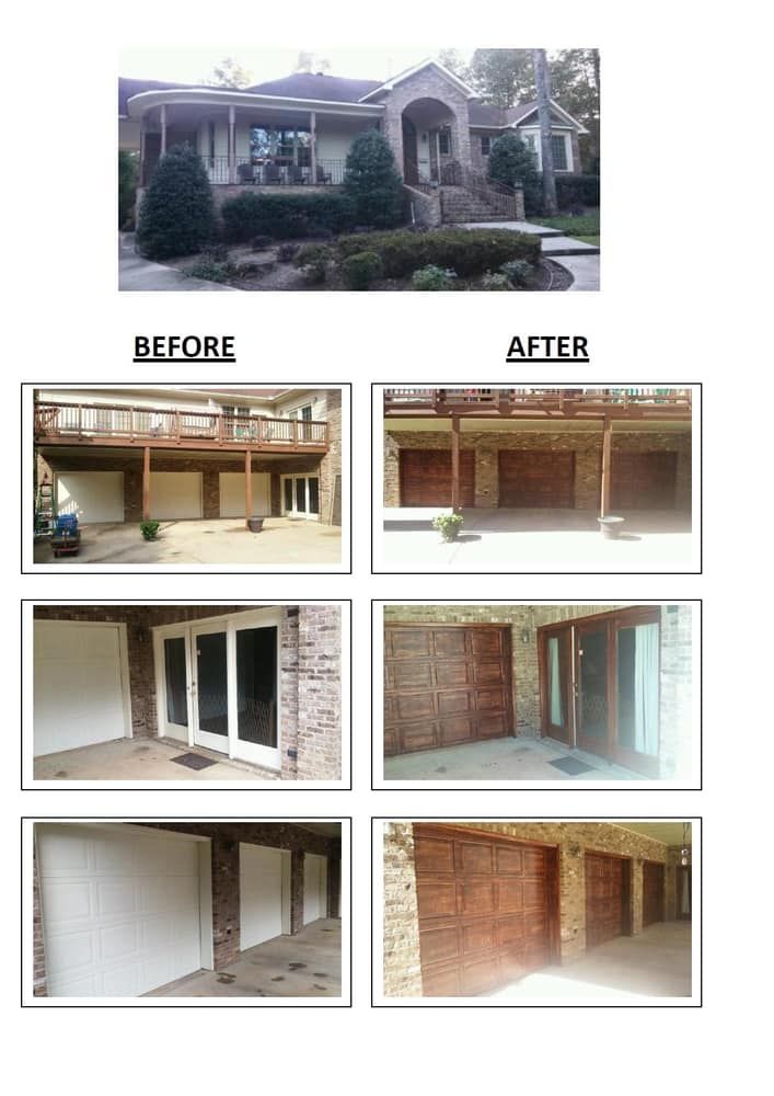 Mahogany Wood-grained Metal Doors