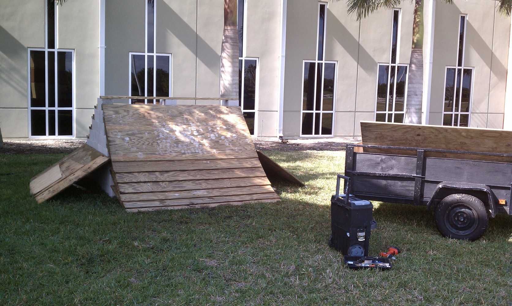 Snow ramp for church