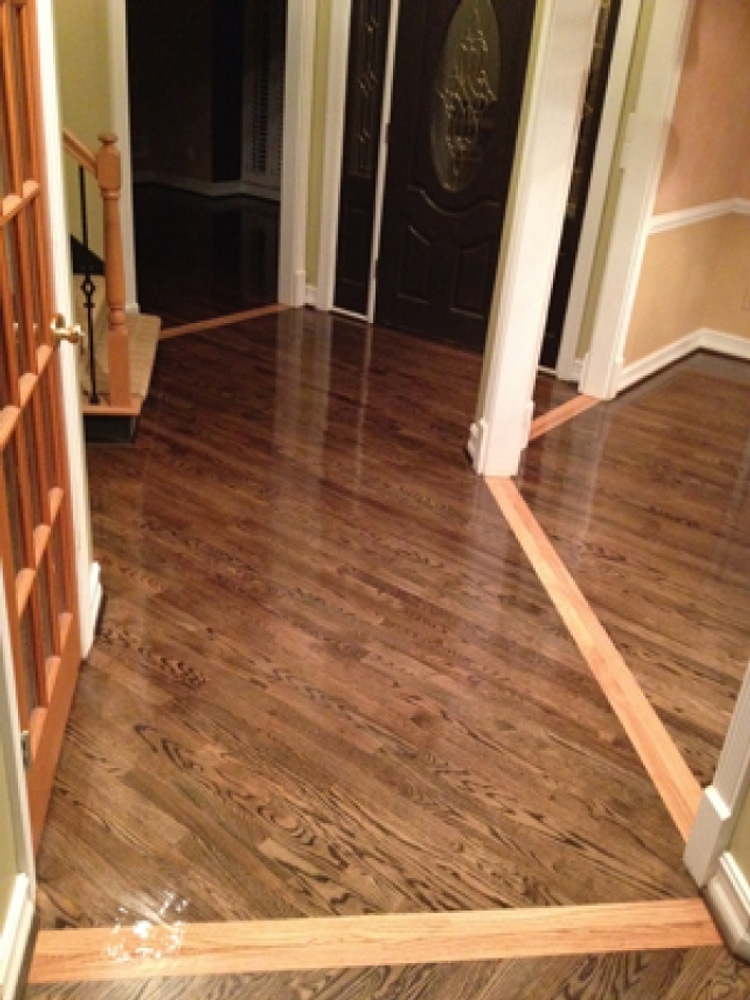 Hardwood floor refinishing in Lawrenceville, GA - Webb Gin House area