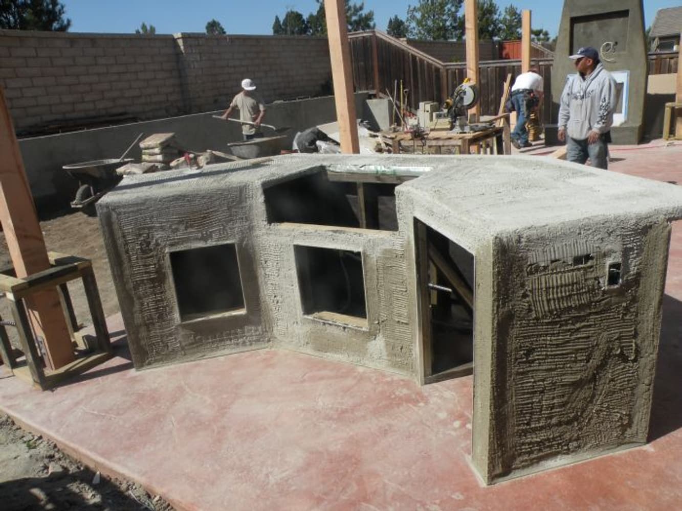 Orange County Outside Bar and Fireplace