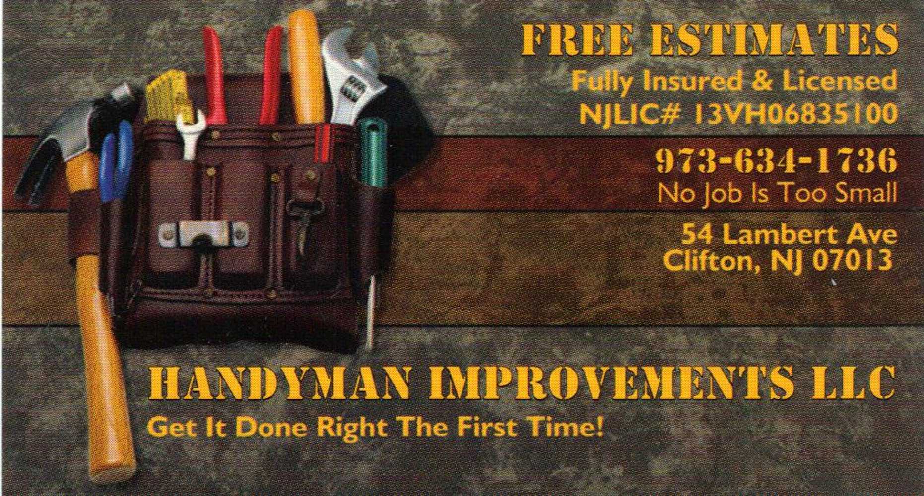 Handyman Improvements Llc Project