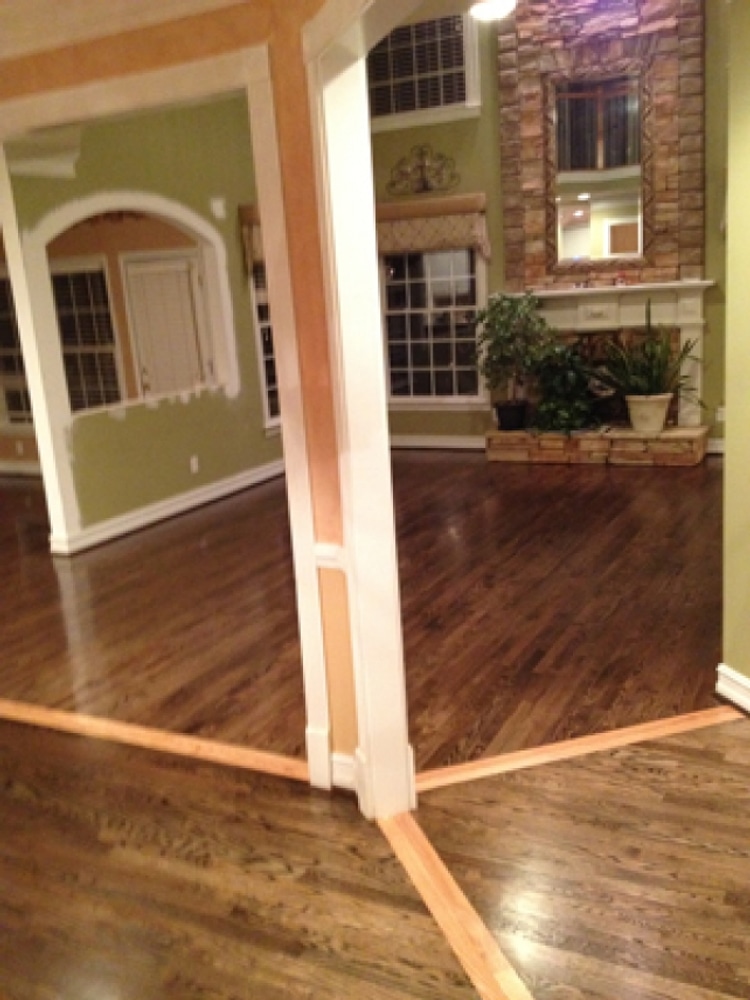 Hardwood floor refinishing in Lawrenceville, GA - Webb Gin House area