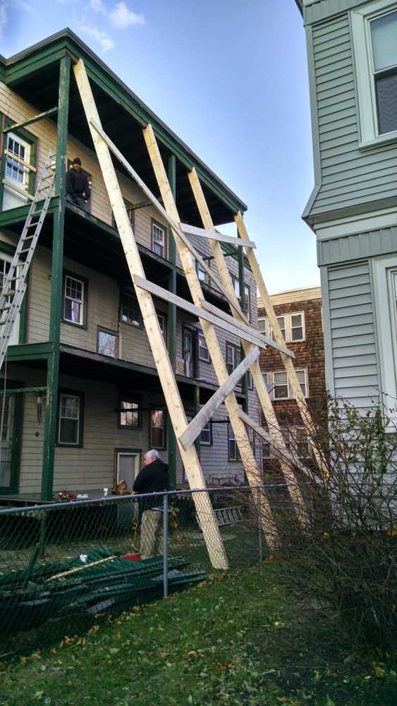 6 family porch rehab