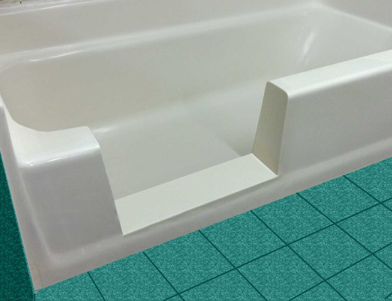 Adaptive Access to create barrier-free bathtub