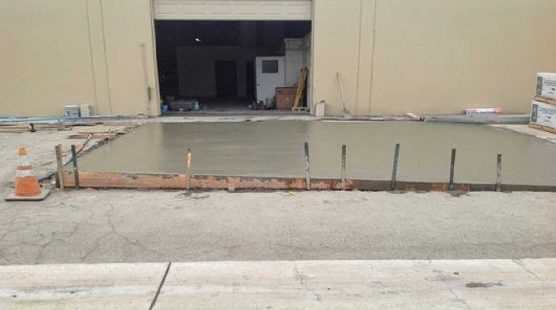 Concrete Foundation & Truck Entrance