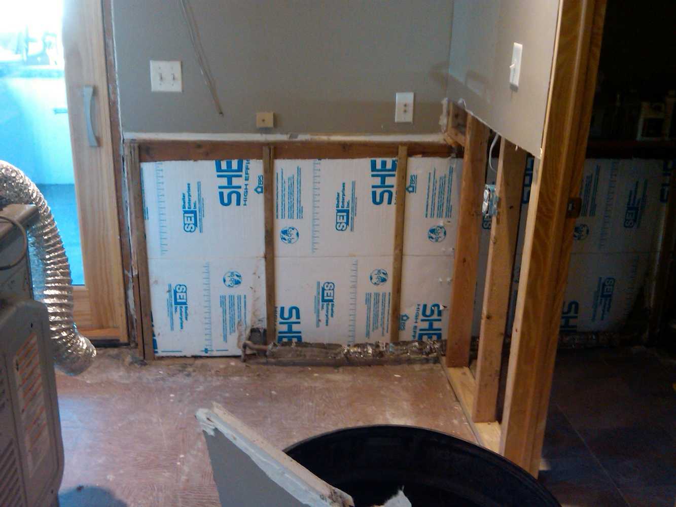 lower level dwelling complete restoration....flood damaged