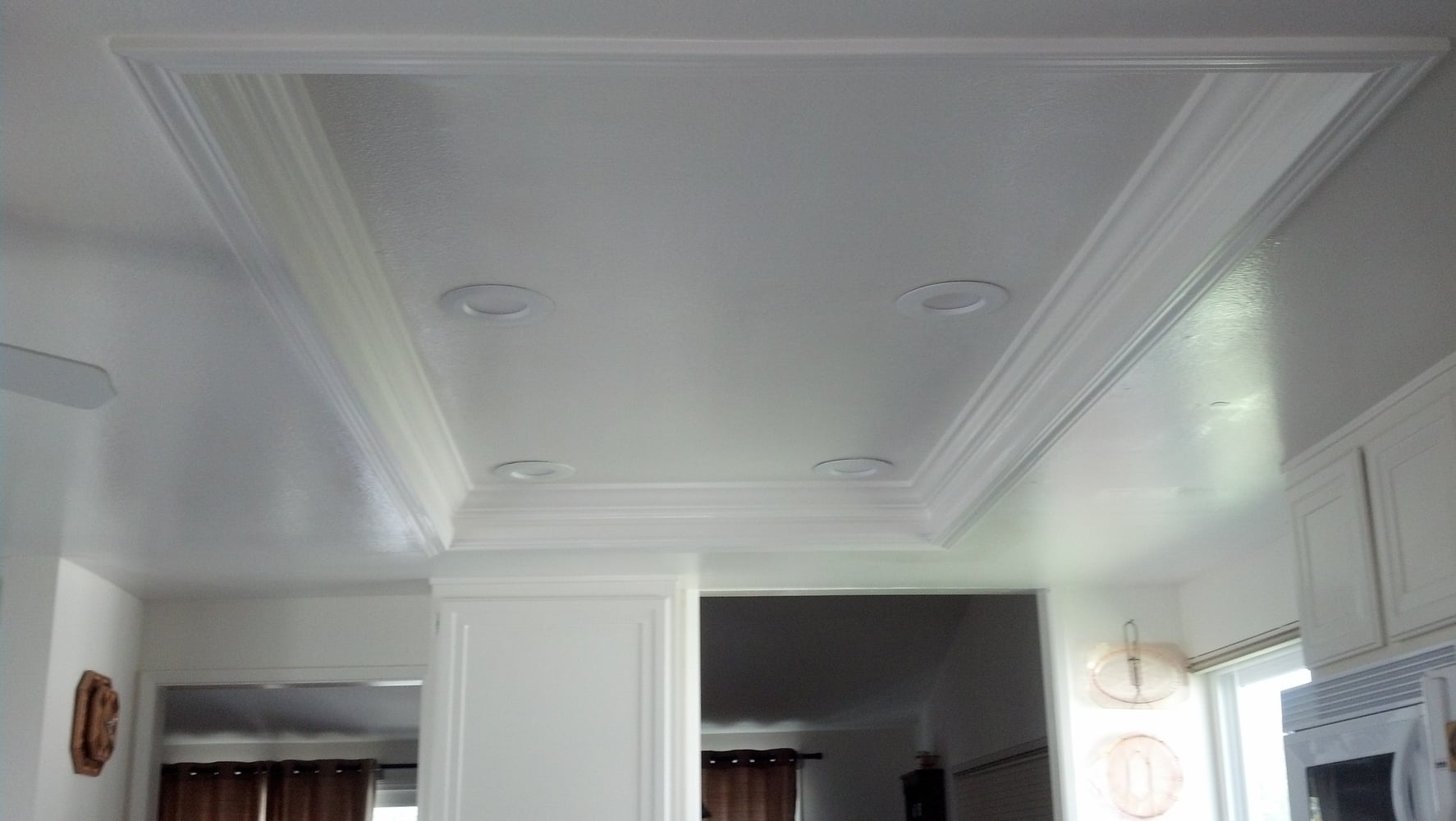 Remodeled Kitchen Recessed Ceiling